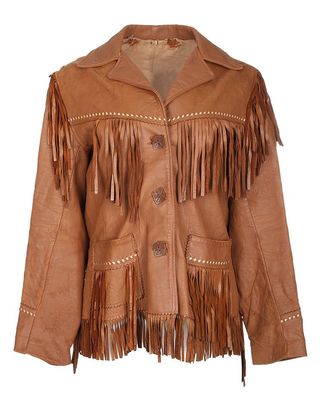 Vintage + 60s Jo-O-Kay Leather Fringed Western Jacket
