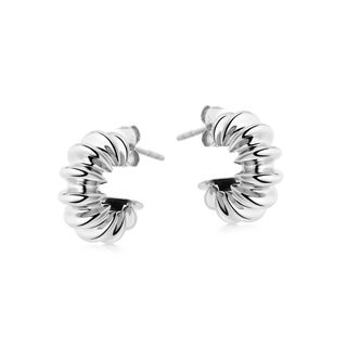 Missoma + Silver Medium Claw Hoop Earrings
