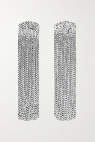Anissa Kermiche + Grand Fil D'Argent Silver-Plated Earrings