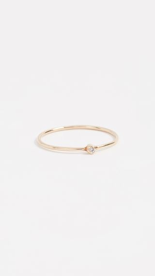 Jennifer Meyer Jewelry + 18k Gold Thin Diamond Ring