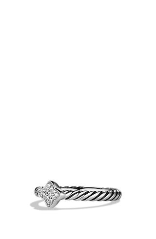 David Yurman + Cable Collectibles Quatrefoil Ring With Diamonds