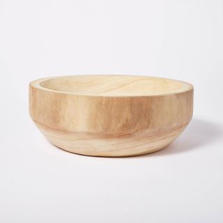Target + Decorative Paulownia Wood Bowl Beige