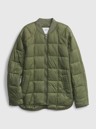 GapFit + Recycled Quilted Bomber Jacket