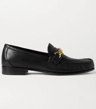 Gucci + + Net Sustain Sylvie Chain-Embellished Leather Loafers