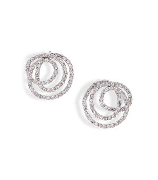 Cristabelle + Open Circle Crystal Earrings