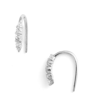 Argento Vivo + Sterling Silver Crystal Threader Earrings
