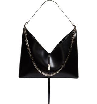 Givenchy + Large Cutout Leather Shoulder Bag