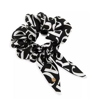 Versace + Logo Silk Scrunchie