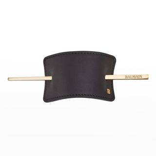 Balmain Hair + Leather Hair Barrette