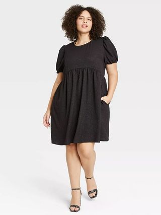 Who What Wear + Puff-Sleeve Dress
