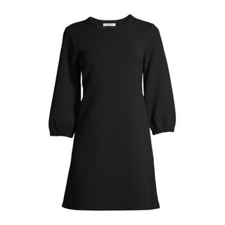 Free Assembly + Swing Dress With 3/4 Sleeves
