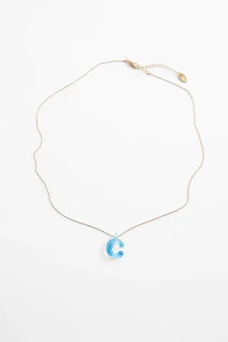 Zara + Initial Charm Necklace