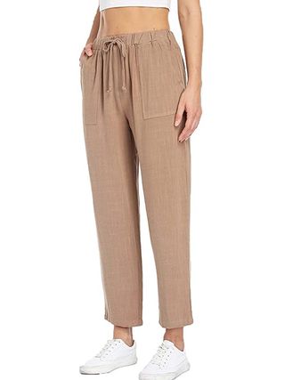 Dilgul + Crop Linen Pants