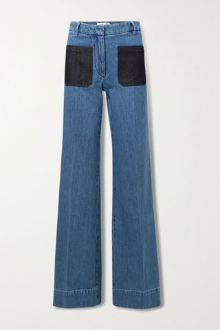 Victoria Beckham + High-Rise Wide-Leg Jeans