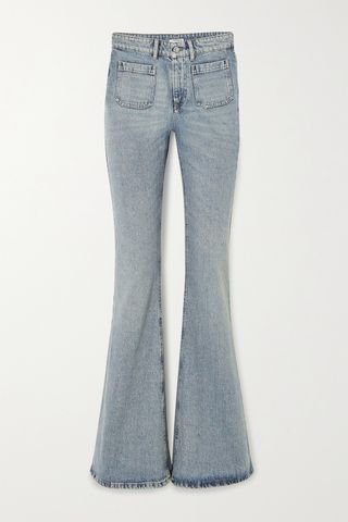 Miu Miu + High-Rise Wide-Leg Jeans
