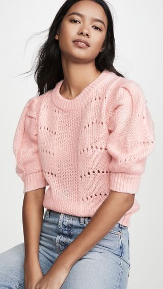 English Factory + Short Puff Sleeve Sweater