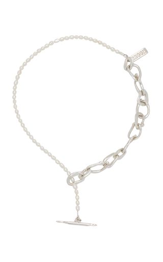 Reggie + Tomi Chain and Pearl Sterling Silver Necklace