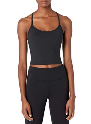 Core 10 + Spectrum Cropped Strappy Tank with Built-in Support Yoga Bra