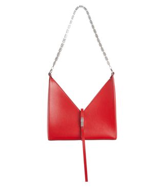 Givenchy + Small Cutout Chain Strap Leather Crossbody Bag