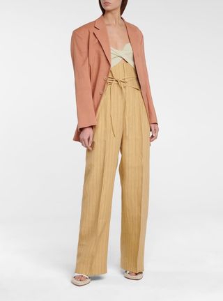 Jacquemus + Le Haut Soleil Ribbed-Knit Crop Top