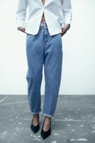 Zara + Baggy Paperwork Jeans