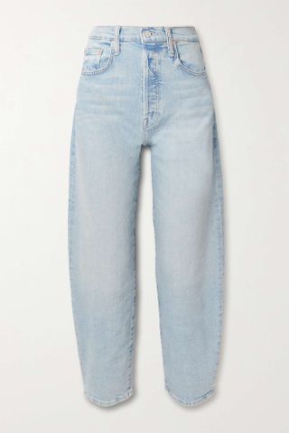 Mother + The Curbside High-Rise Tapered Jeans