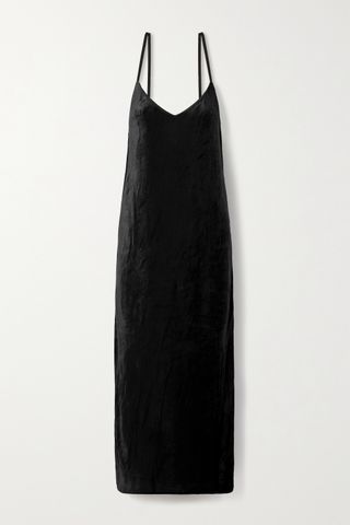 Ninety Percent + + Net Sustain Micro Modal-Blend Velour Maxi Dress