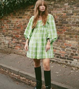 Before July + The Madeline Dress in Green Check