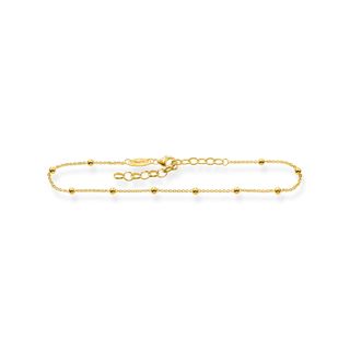 Thomas Sabo + Dot Anklet in 18k Yellow Gold-Plate