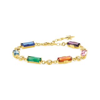 Thomas Sabo + Colourful Stones Bracelet in 18k Yellow Gold-Plate