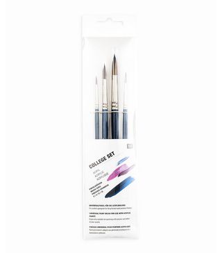 Rico + Design Acrylic Art School Brushes, Set of 4