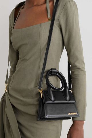 Jacquemus + Le Chiquito Noeud Leather Shoulder Bag