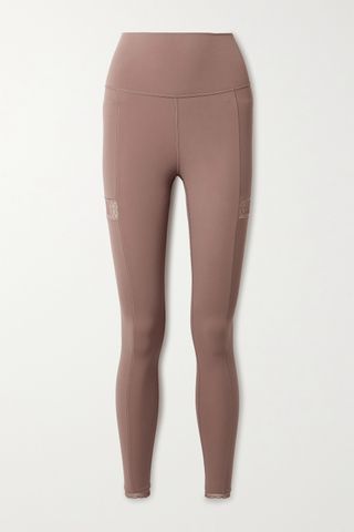 Nike + Yoga Infinalon Lace-Trimmed Dri-FIT Leggings