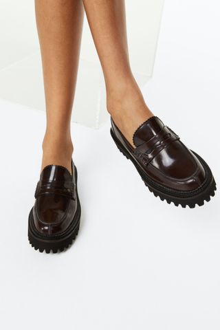 H&M + Chunky Leather Loafers