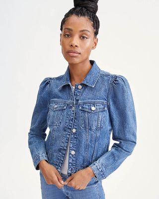 7 for All Mankind + Puff-Sleeve Jean Jacket