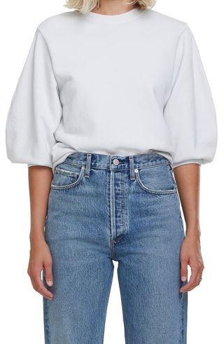 Agolde + Thora Puff Sleeve Sweatshirt