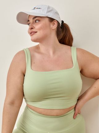 The Reformation + Ivy Ecostretch Cropped Tank Es