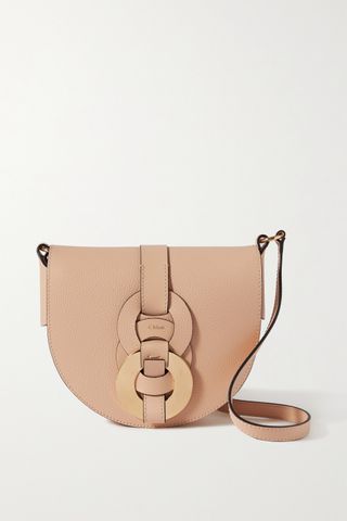 Chloé + Darryl Small Textured-Leather Shoulder Bag