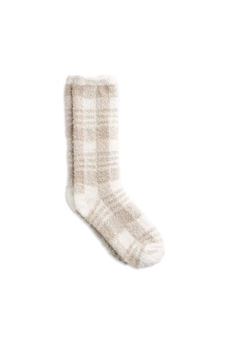 Barefoot Dreams + Cozychic Plaid Plush Socks