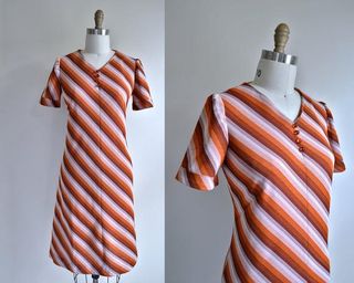 Beehaus Vintage + 1970s 'River Rouge' Dress
