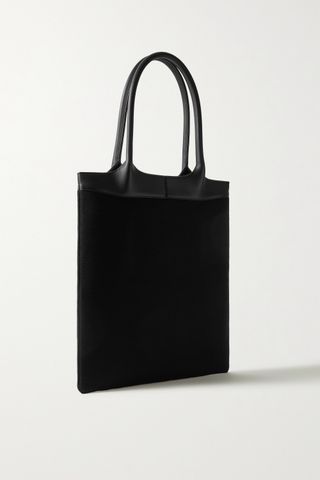 Gabriela Hearst + Leather-Trimmed Cashmere Tote