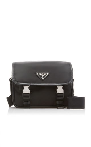Prada + Nylon and Saffiano Leather Crossbody Bag