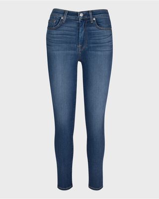 7 For All Mankind + High-Waist Skinny Jeans