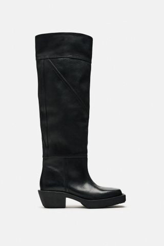 Zara + Leather Chelsea Boots