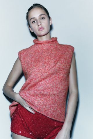 Zara + Cozy Knit Vest