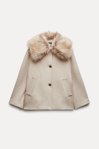Zara + Coat With Manteco Wool