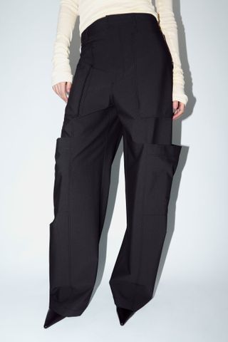 Zara + Zippered Cargo Pants ZW Collection