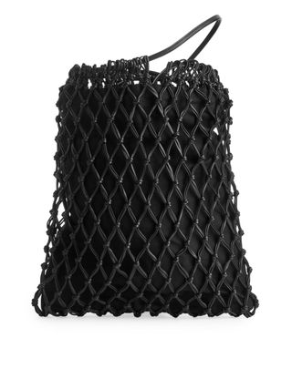 Arket + Leather Drawstring Bag
