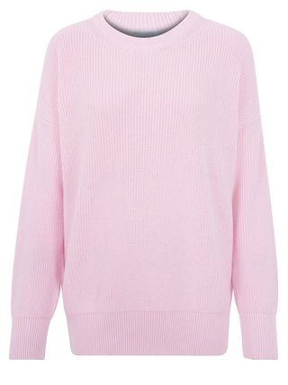 Paul James Knitwear + Womens 100% Cotton Ribbed Crew Neck Jumper