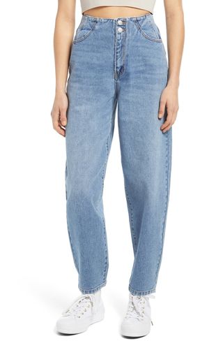 Vero Moda + Ida High Waist Barrel Cutline Jeans